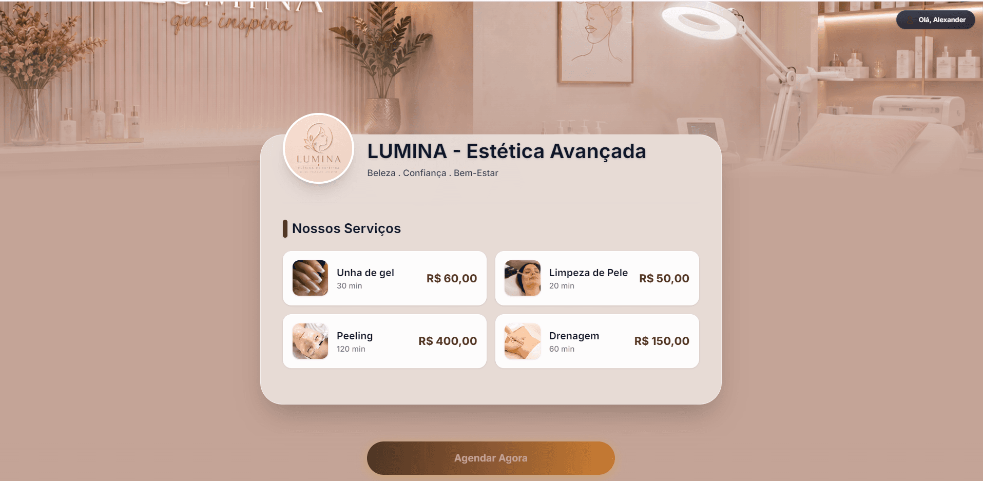 Sistema de Agendamento Lumina