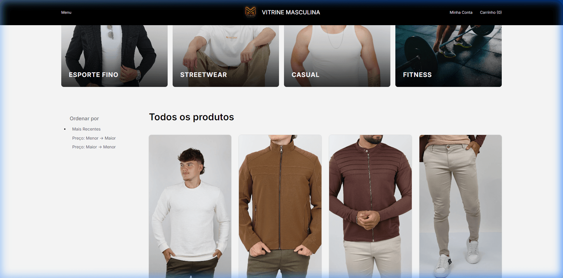 Categorias — Vitrine Masculina